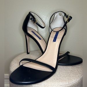 STUART WEITZMAN DANCER 95 SANDAL Black Size 9 1/2 only wore once